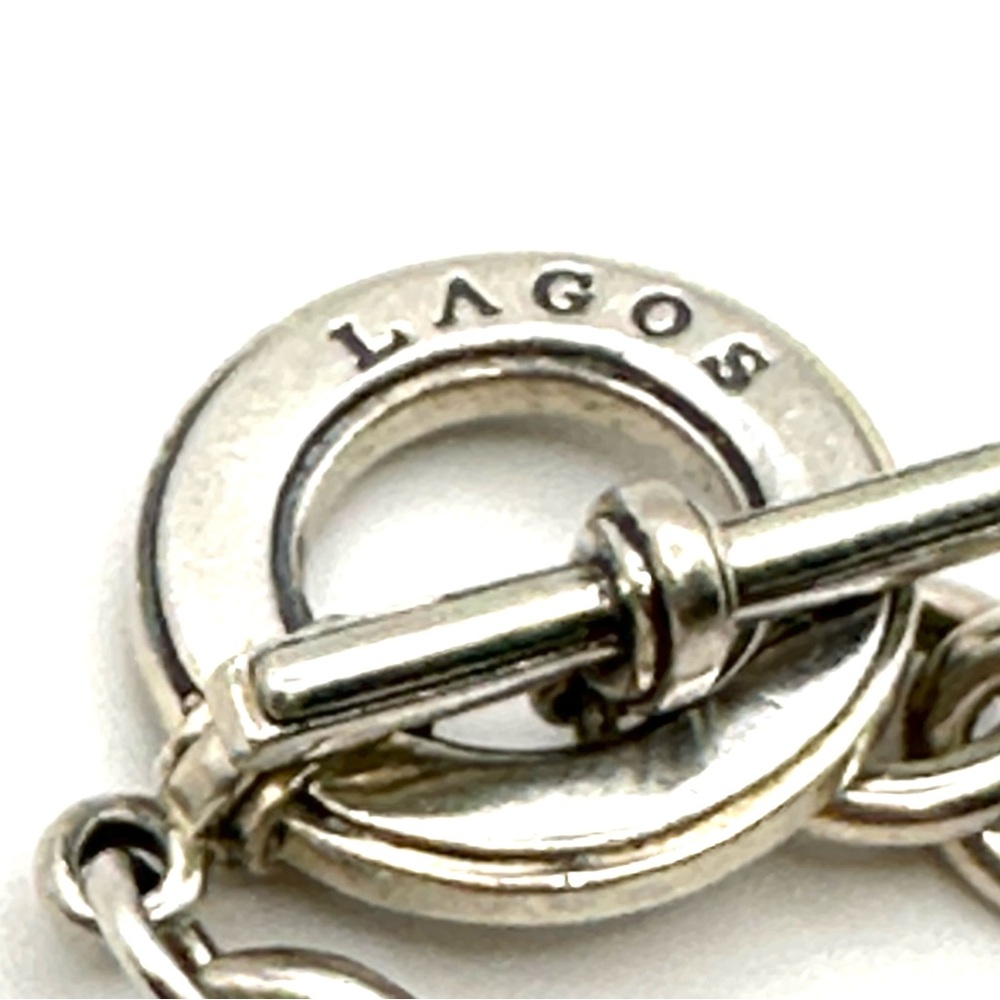 Lagos Sterling Silver Heart Toggle Charm Bracelet - Picture 3 of 6